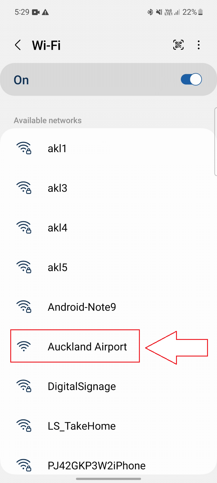 Hướng dẫn kết nối internet tại sân bay quốc tế Auckland